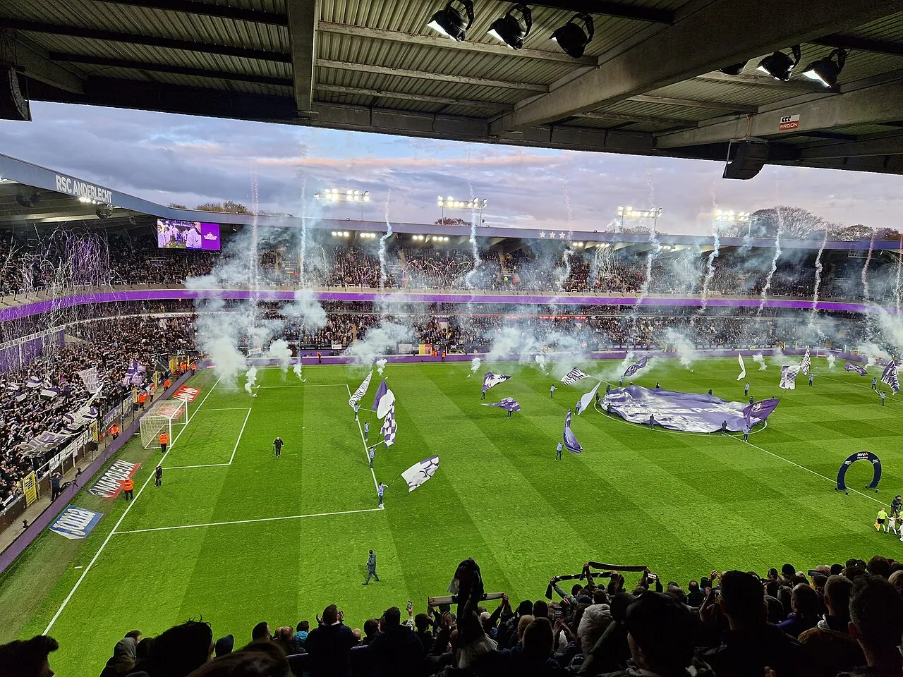 Thuiswedstrijd van RSC Anderlecht tegen Cercle Brugge in het Lotto Park