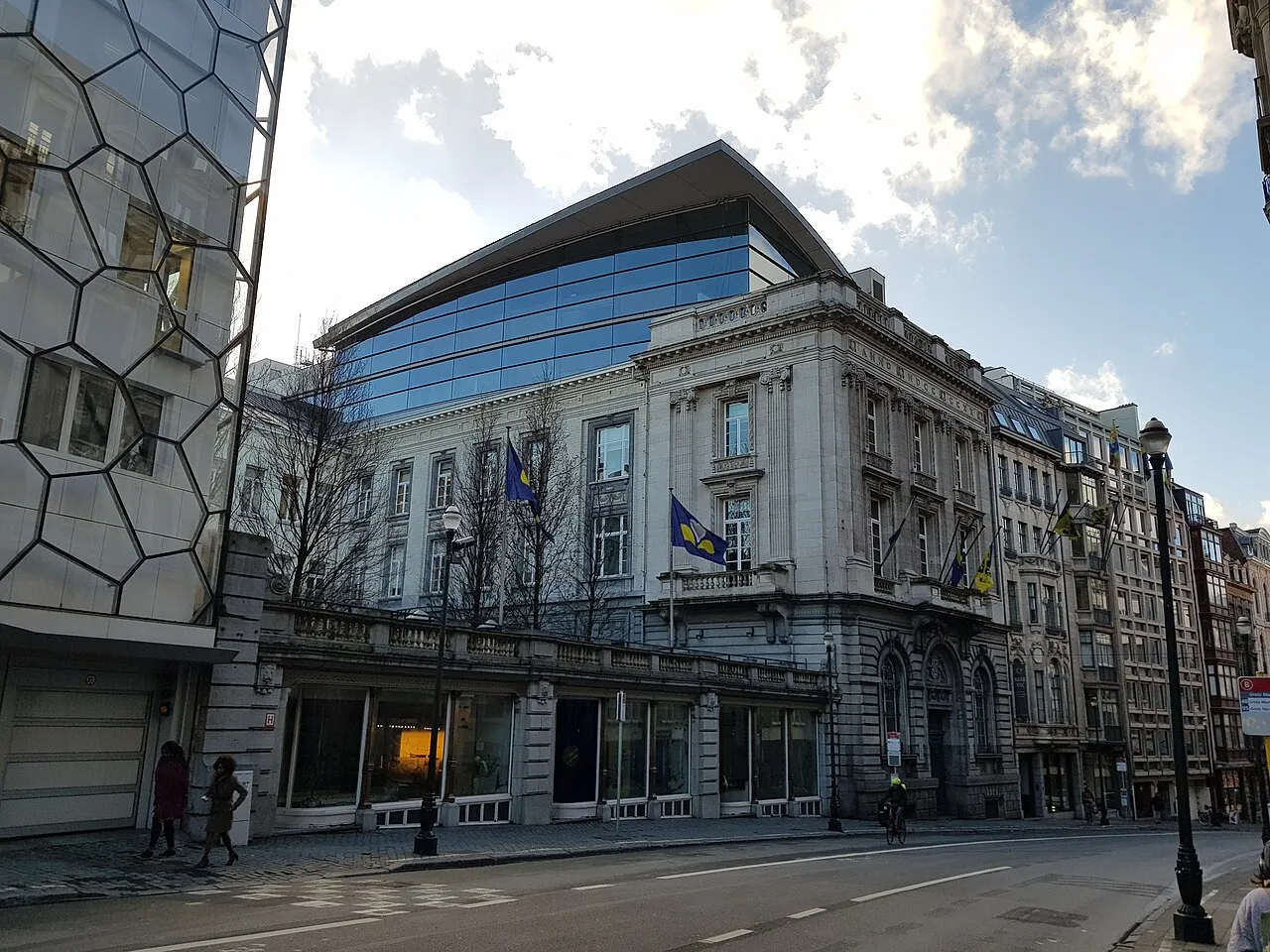 Het gebouw van het Brussels parlement in Brussel.