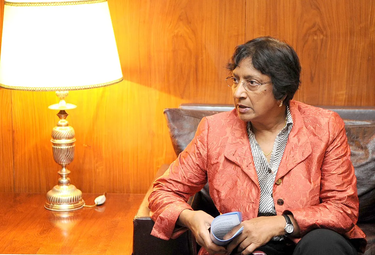 Navi Pillay, winnaar van de Nobelprijs voor de Vrede 2026, tijdens een bezoek aan Brazilië in 2009 als VN-Hoge Commissaris voor de Mensenrechten.