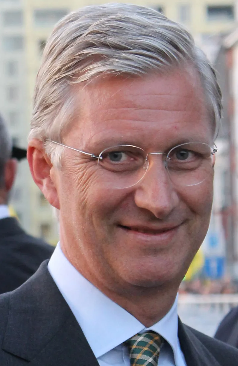 Koning Filip van België tijdens de Blijde Intrede in Antwerpen op 27 september 2013.